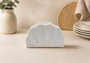 Servilletero De Porcelana Blanco