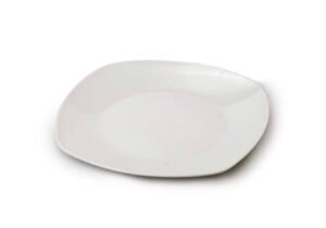 Platos Blancos Cuadrados Kit con 3