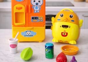 Set De Cocina Infantil con Heladera y Accesorios